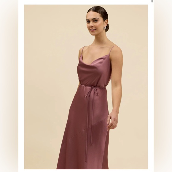 Park and Fifth Waldorf Dress in Mauve Bubble Satin Size Medium (worn once) - Picture 3 of 5